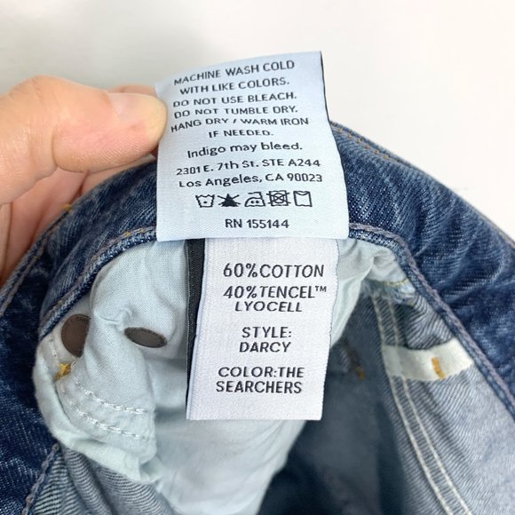 NWT BOYISH The‎ Darcy Rigid Pop Crop Jeans In The Searchers Sz 30 - Picture 12 of 13